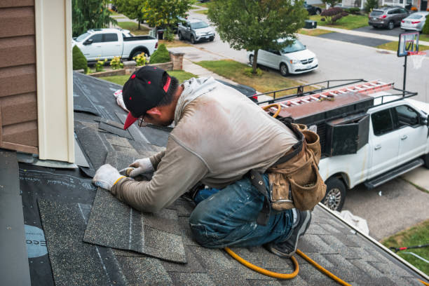 Professional Flat Roof Repair technician working in Danciger, TX